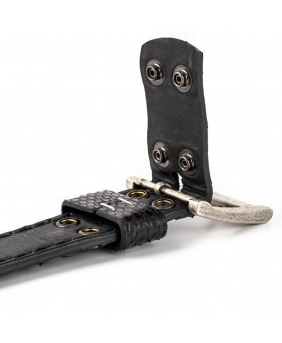 Mayura 1020 Python Belt Black